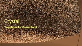  Presentation with color splash - PPT theme with gold-and-bronze-glitter-color background and a tawny brown colored foreground