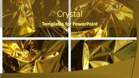  Presentation with gold glitter - Slide set enhanced with gold-and-bronze-glitter-foil background and a tawny brown colored foreground