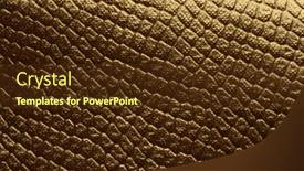  Presentation with reptile - Presentation theme enhanced with gold-and-bronze-gold-bronze background and a tawny brown colored foreground