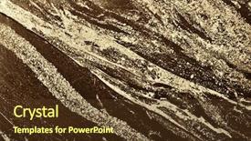  Presentation with ore - Presentation theme featuring gold and brown nikel ore background and a tawny brown colored foreground