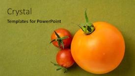  Presentation with green gold - Audience pleasing PPT layouts consisting of gold-and-cherry-fresh-ripe backdrop and a gold colored foreground