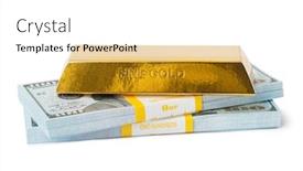  Presentation with white gold - PPT layouts having gold-and-money-isolated background and a white colored foreground
