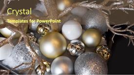  Presentation with gold silver - Beautiful presentation theme featuring gold-and-silver-christmas-decorative backdrop and a violet colored foreground