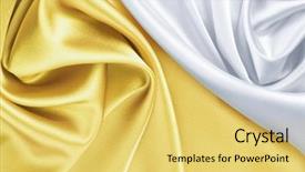  Presentation with white gold - Cool new theme with operation center - young woman having face massage backdrop and a coral colored foreground