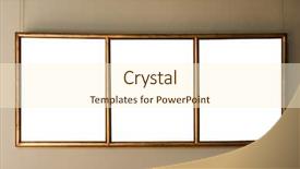  Presentation with gold frame - Audience pleasing slide set consisting of gold antique frame backdrop and a cream colored foreground