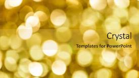  Presentation with gold glitter - Presentation theme having gold background background and a yellow colored foreground