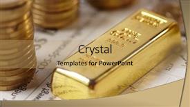  Presentation with gold - Amazing slides having gold bar concept backdrop and a coral colored foreground