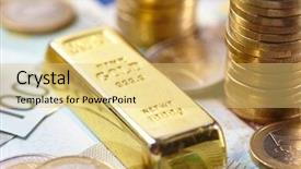  Presentation with gold - Cool new presentation theme with gold bar concept backdrop and a  colored foreground