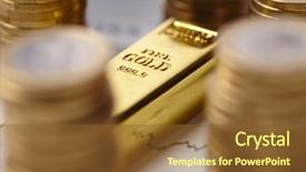  Presentation with gold - Cool new PPT layouts with gold bar concept backdrop and a tawny brown colored foreground