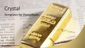  Presentation with gold - Audience pleasing PPT theme consisting of gold bar concept backdrop and a light gray colored foreground