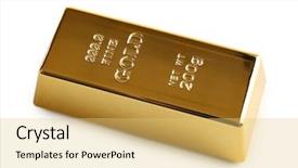  Presentation with white gold - Slides having gold bar isolated on white background and a yellow colored foreground