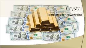  Presentation with gold bars - Amazing presentation theme having gold-bars-and-money-isolated backdrop and a lemonade colored foreground