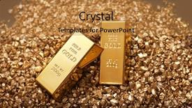  Presentation with gold bars - Presentation theme with gold bars on nugget grains background and a gold colored foreground