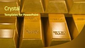  Presentation with gold bars - Colorful theme enhanced with gold bars backdrop and a tawny brown colored foreground