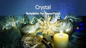  Presentation with decoration - Cool new presentation theme with gold black 2010 - christmas decoration backdrop and a ocean colored foreground