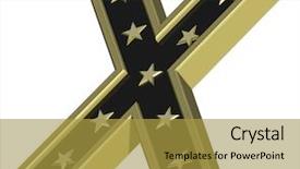  Presentation with gold stars - Slides featuring gold-black letter with stars background and a gold colored foreground