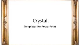  Presentation with gold border - Presentation theme with gold border - beautiful old frame isolated background and a white colored foreground