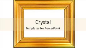  Presentation with gold border - Presentation with gold border - vintage picture frame isolated background and a yellow colored foreground