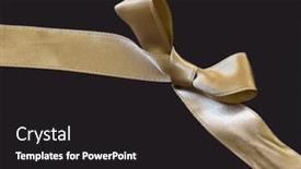  Presentation with gold black - PPT theme enhanced with gold-bow-on-black background and a dark gray colored foreground