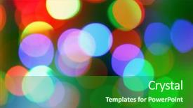  Presentation with colored shining - Colorful slide deck enhanced with gold box - abstract colored blurred shiny background backdrop and a  colored foreground