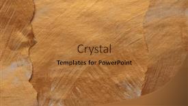  Presentation with torn-paper - PPT theme enhanced with gold-bronze-crumble-torn-paper and a coral colored foreground