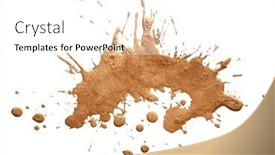  Presentation with gold glitter - Theme enhanced with gold-bronze-glitter-brushstroke-painting background and a  colored foreground