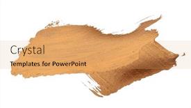  Presentation with gold glitter - Theme consisting of gold-bronze-glitter-brushstroke-painting background and a yellow colored foreground