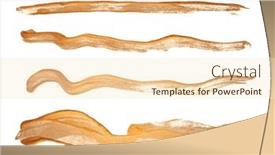  Presentation with gold glitter - Slide set featuring gold-bronze-glitter-brushstroke-painting background and a cream colored foreground