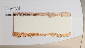  Presentation with gold frame - Theme consisting of gold-bronze-glitter-empty-canvas background and a light gray colored foreground