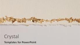  Presentation with gold frame - Slide set consisting of gold-bronze-glitter-empty-canvas background and a light gray colored foreground