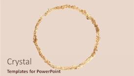  Presentation with gold glitter - Slide deck featuring gold-bronze-glitter-empty-circle background and a lemonade colored foreground