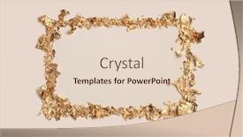 Presentation with gold glitter - Slide deck featuring gold-bronze-glitter-empty-frame background and a lemonade colored foreground