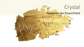  Presentation with gold glitter - Slides featuring gold-bronze-glitter-paper-piece background and a blonde colored foreground