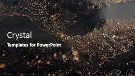  Presentation with gold sparkle glitter - Amazing slide deck having gold-bronze-glitter-shine-dots backdrop and a tawny brown colored foreground