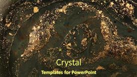  Presentation with gold sparkle - Presentation theme with gold-bronze-glitter-shine-dots background and a tawny brown colored foreground