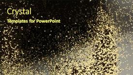  Presentation with gold sparkle glitter - Beautiful theme featuring gold-bronze-glitter-shine-dots backdrop and a wine colored foreground