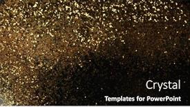  Presentation with gold sparkle glitter - Beautiful PPT layouts featuring gold-bronze-glitter-shine-dots backdrop and a black colored foreground