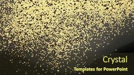  Presentation with gold sparkle glitter - Beautiful slide set featuring gold-bronze-glitter-shine-dots backdrop and a tawny brown colored foreground