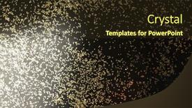  Presentation with gold sparkle - Presentation design with gold-bronze-glitter-shine-dots background and a tawny brown colored foreground