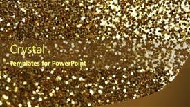  Presentation with gold sparkle - Colorful presentation theme enhanced with gold-bronze-glitter-shine-dots backdrop and a tawny brown colored foreground