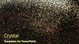  Presentation with gold sparkle - Presentation design with gold-bronze-glitter-shine-dots background and a wine colored foreground