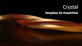  Presentation with abstract gold black - Slide deck with gold-bronze-paper-wave background and a black colored foreground