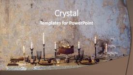  Presentation with christmas winter a table - Amazing presentation design having gold cacke - christmas table with cake backdrop and a  colored foreground