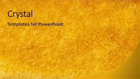  Presentation with extreme - PPT theme enhanced with gold cacke - extreme closeup of a sweet background and a gold colored foreground