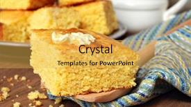  Presentation with baking freshly baked pie fresh - PPT theme with gold cacke - still life of freshly baked background and a yellow colored foreground