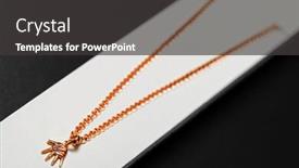  Presentation with black gold - Cool new theme with gold-chainlet-with-a-pendant backdrop and a dark gray colored foreground