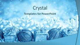  Presentation with gold sparkle animated - Audience pleasing slide deck consisting of gold christmas baubles on white backdrop and a  colored foreground