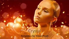  Presentation with luxury gold - PPT theme enhanced with gold-christmas-luxury-style-gorgeous background and a gold colored foreground