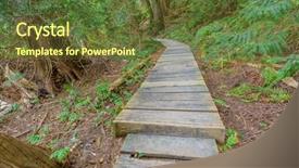  Presentation with trail - Beautiful slides featuring gold coast - forest trail scenic for vacations backdrop and a  colored foreground
