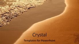  Presentation with sunset - Amazing presentation theme having gold coast - sunset on sea backdrop and a  colored foreground
